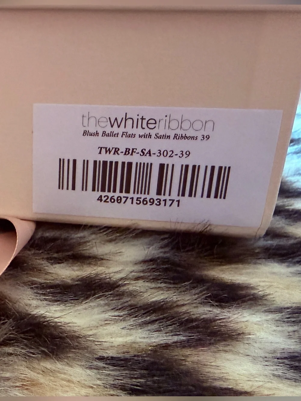 ♥️ The White Ribbon Ballet 🩰 flats with Satin Ribbon 39
